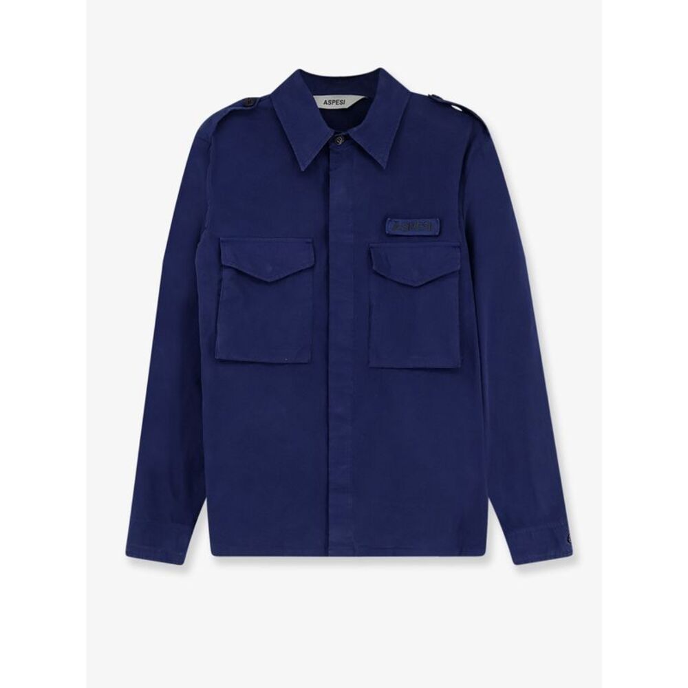 Aspesi Men Field "Lived" Fabric Shirt